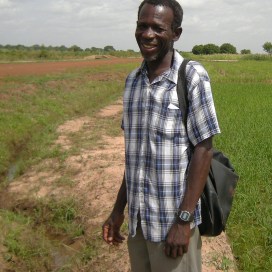 Yakubu Saaka Daniel, vice chair of one of 10 farmers’ organizations that work with Bontanga Irrigation Project to produce rice in the arid north by tapping the waters of the Volta River system.